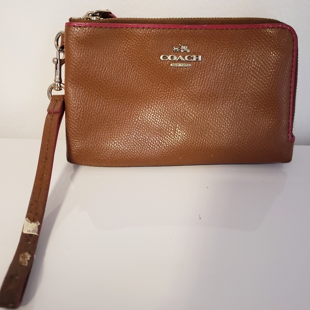Coach Double Zip Wristlet